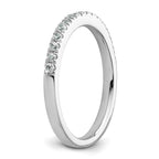 14k White Gold 1/3 carat Diamond Complete Wedding Band