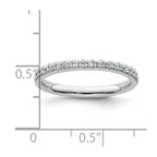14k White Gold 1/3 carat Diamond Complete Wedding Band
