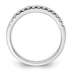 14k White Gold 1/3 carat Diamond Complete Wedding Band