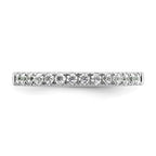 14k White Gold 1/3 carat Diamond Complete Wedding Band