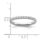 14k White Gold 1/3 carat Diamond Complete Wedding Band