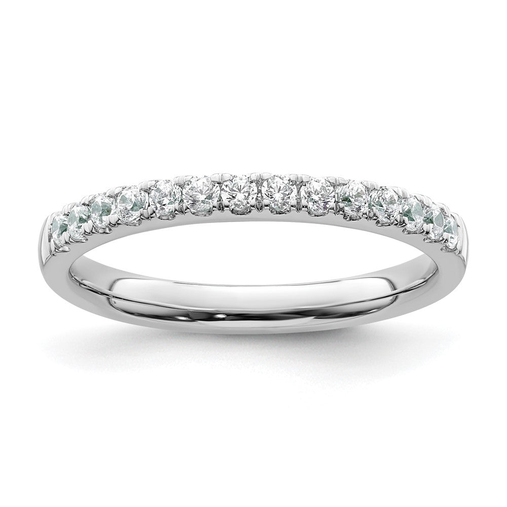 14k White Gold 1/3 carat Diamond Complete Wedding Band