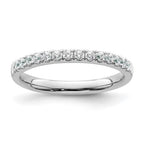 14k White Gold 1/3 carat Diamond Complete Wedding Band