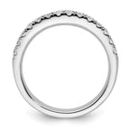 14k White Gold 3/8 carat Diamond Complete Wedding Band