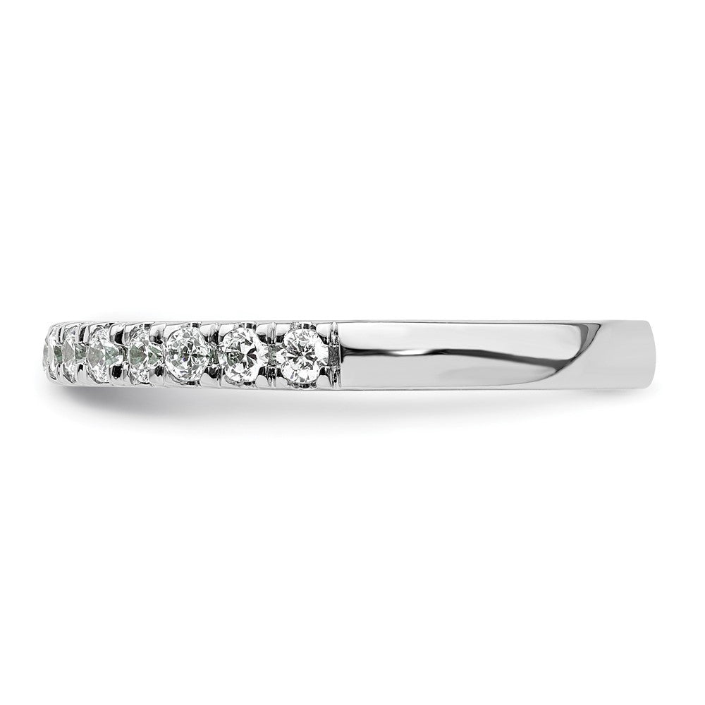 14k White Gold 3/8 carat Diamond Complete Wedding Band