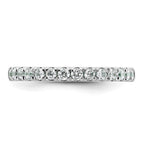 14k White Gold 3/8 carat Diamond Complete Wedding Band