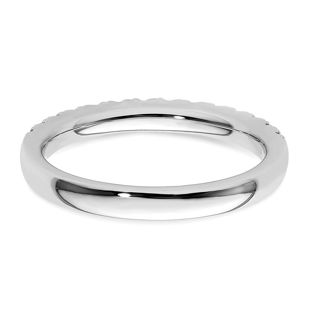 14k White Gold 3/8 carat Diamond Complete Wedding Band