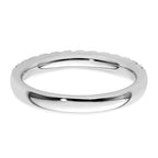 14k White Gold 3/8 carat Diamond Complete Wedding Band