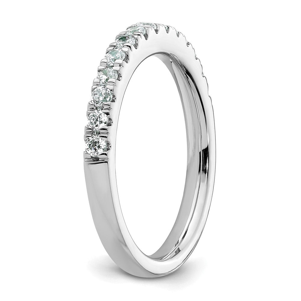 14k White Gold 3/8 carat Diamond Complete Wedding Band