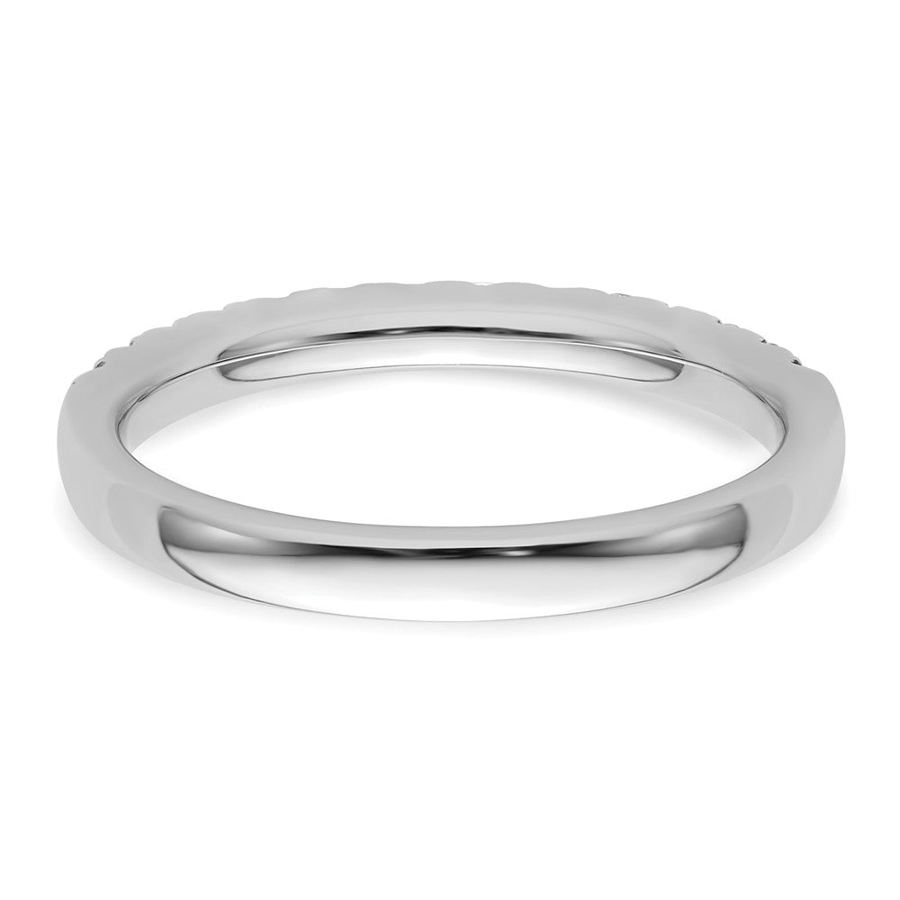 14k White Gold 1/2 carat Diamond Complete Wedding Band