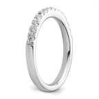 14k White Gold 1/2 carat Diamond Complete Wedding Band