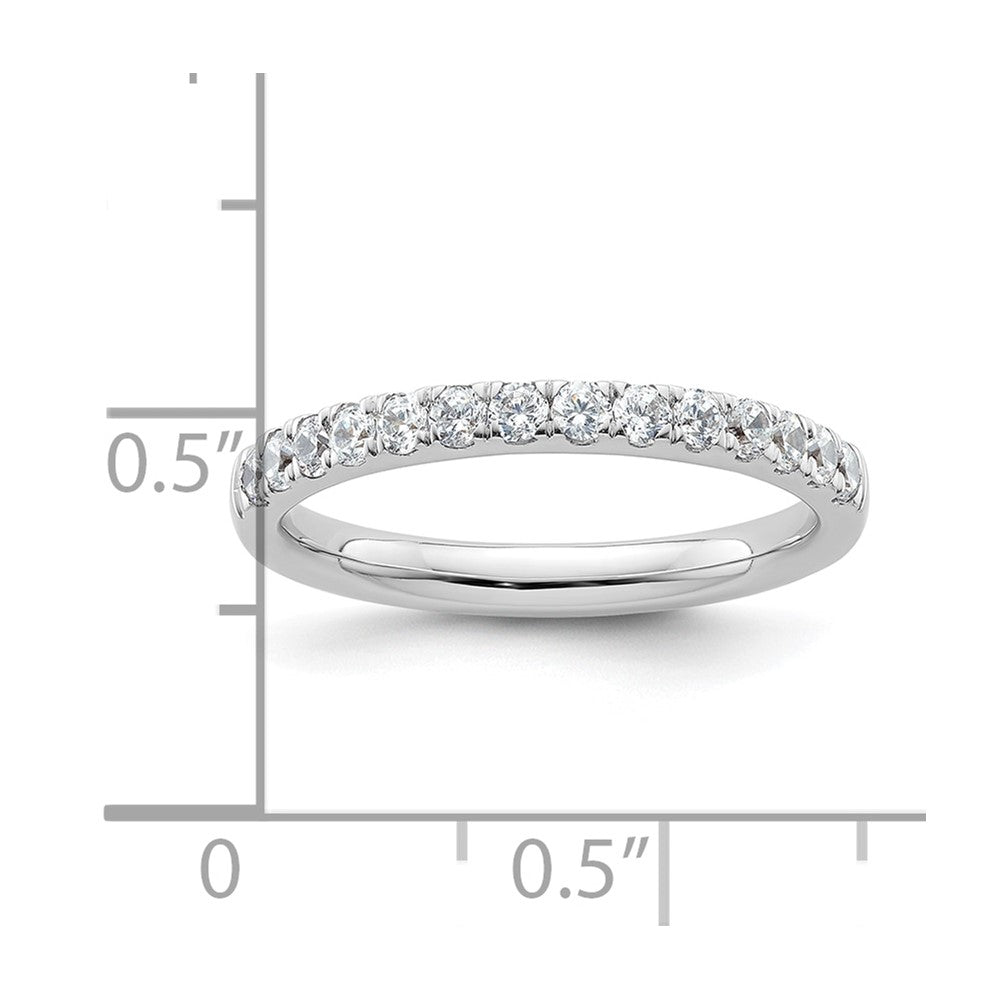 14k White Gold 1/2 carat Diamond Complete Wedding Band