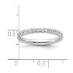 14k White Gold 1/2 carat Diamond Complete Wedding Band