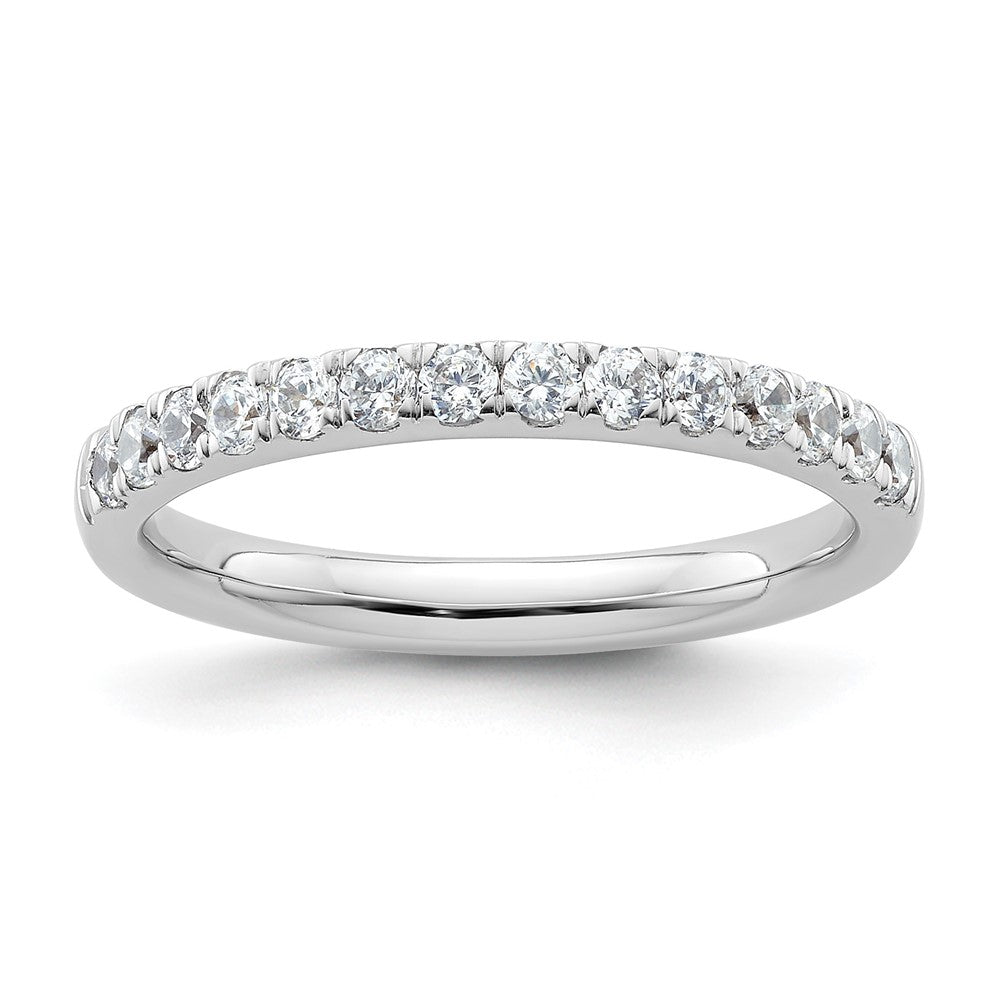 14k White Gold 1/2 carat Diamond Complete Wedding Band