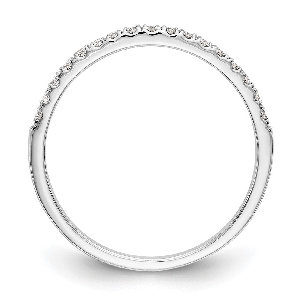 14K White Gold 1/6 carat Diamond Complete Wedding Band