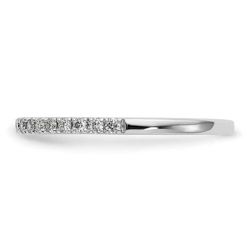 14K White Gold 1/6 carat Diamond Complete Wedding Band