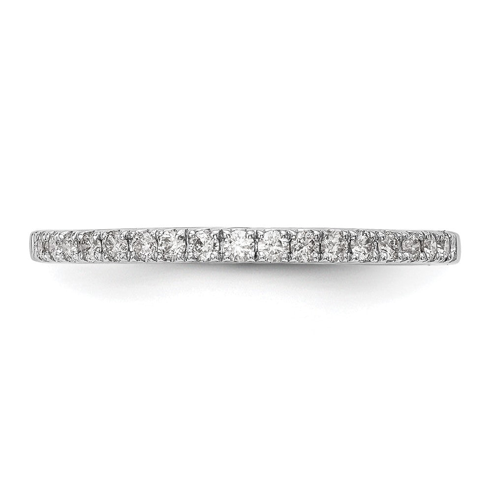 14K White Gold 1/6 carat Diamond Complete Wedding Band