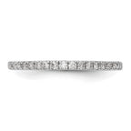 14K White Gold 1/6 carat Diamond Complete Wedding Band