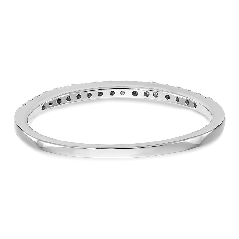 14K White Gold 1/6 carat Diamond Complete Wedding Band