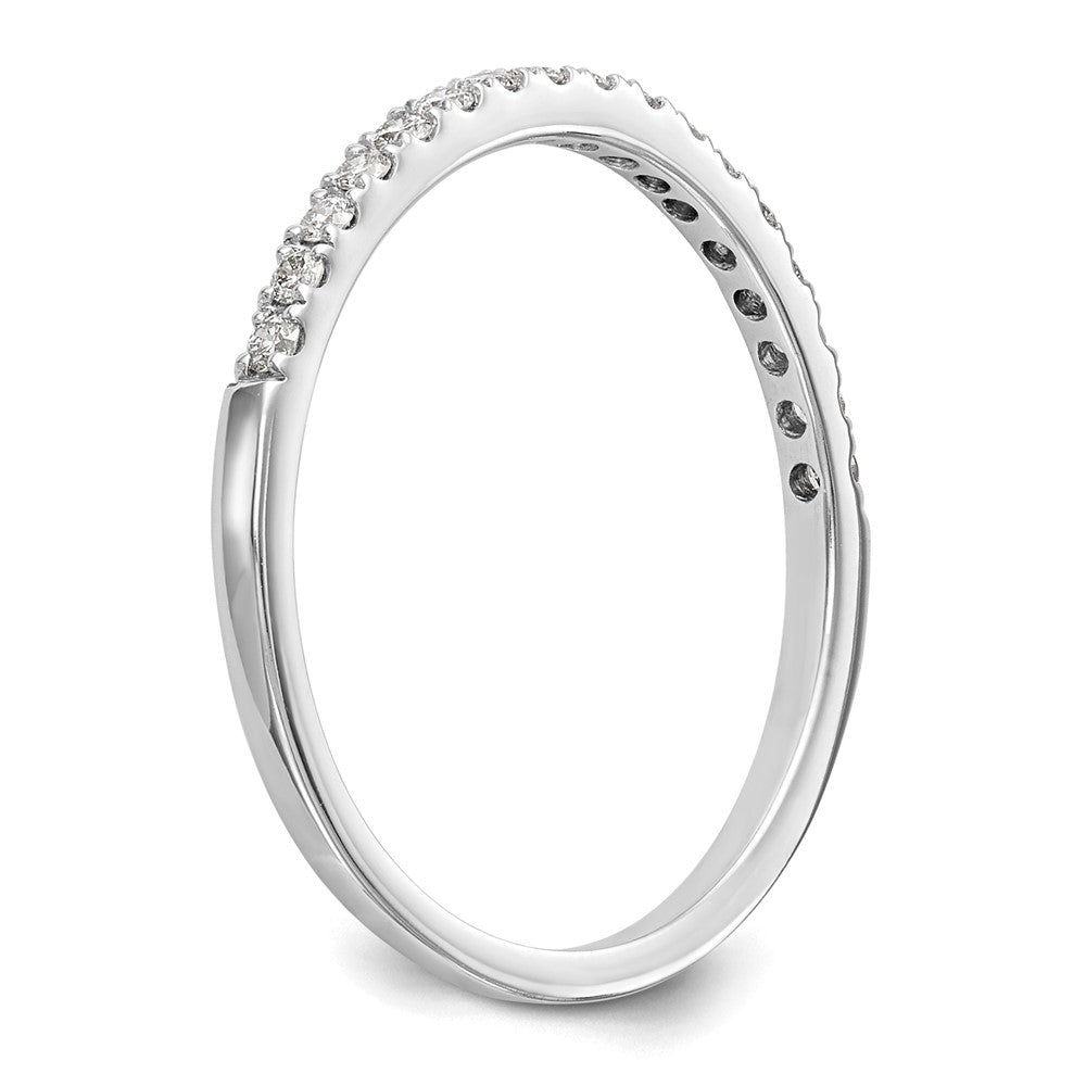 14K White Gold 1/6 carat Diamond Complete Wedding Band