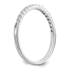 14K White Gold 1/6 carat Diamond Complete Wedding Band