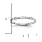 14K White Gold 1/6 carat Diamond Complete Wedding Band