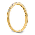 14K Yellow Gold Round Diamond Wedding Band
