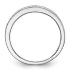14k White Gold 1/8 carat Diamond Set of 2 Complete Wedding Bands
