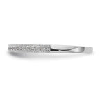 14k White Gold 1/8 carat Diamond Set of 2 Complete Wedding Bands