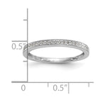 14k White Gold 1/8 carat Diamond Set of 2 Complete Wedding Bands