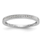 14k White Gold 1/8 carat Diamond Set of 2 Complete Wedding Bands