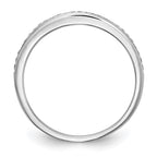 14k White Gold 1/15 carat Diamond Complete Wedding Band
