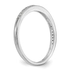 14k White Gold 1/15 carat Diamond Complete Wedding Band