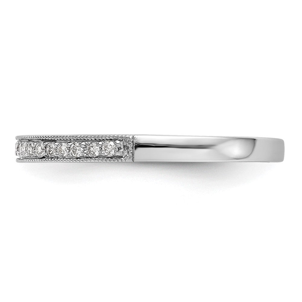 14k White Gold Diamond Wedding Band