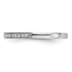 14k White Gold Diamond Wedding Band