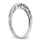 14k White Gold Diamond Wedding Band