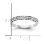 14k White Gold Diamond Wedding Band