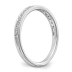 14k White Gold Diamond Wedding Band