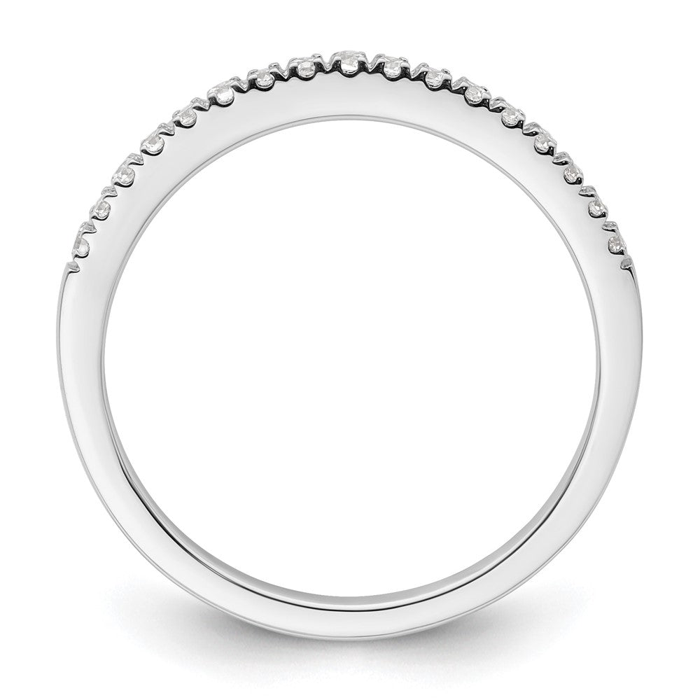 14k White Gold 1/6 carat Diamond Complete Wedding Band