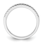 14k White Gold 1/6 carat Diamond Complete Wedding Band