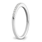 14k White Gold 1/6 carat Diamond Complete Wedding Band