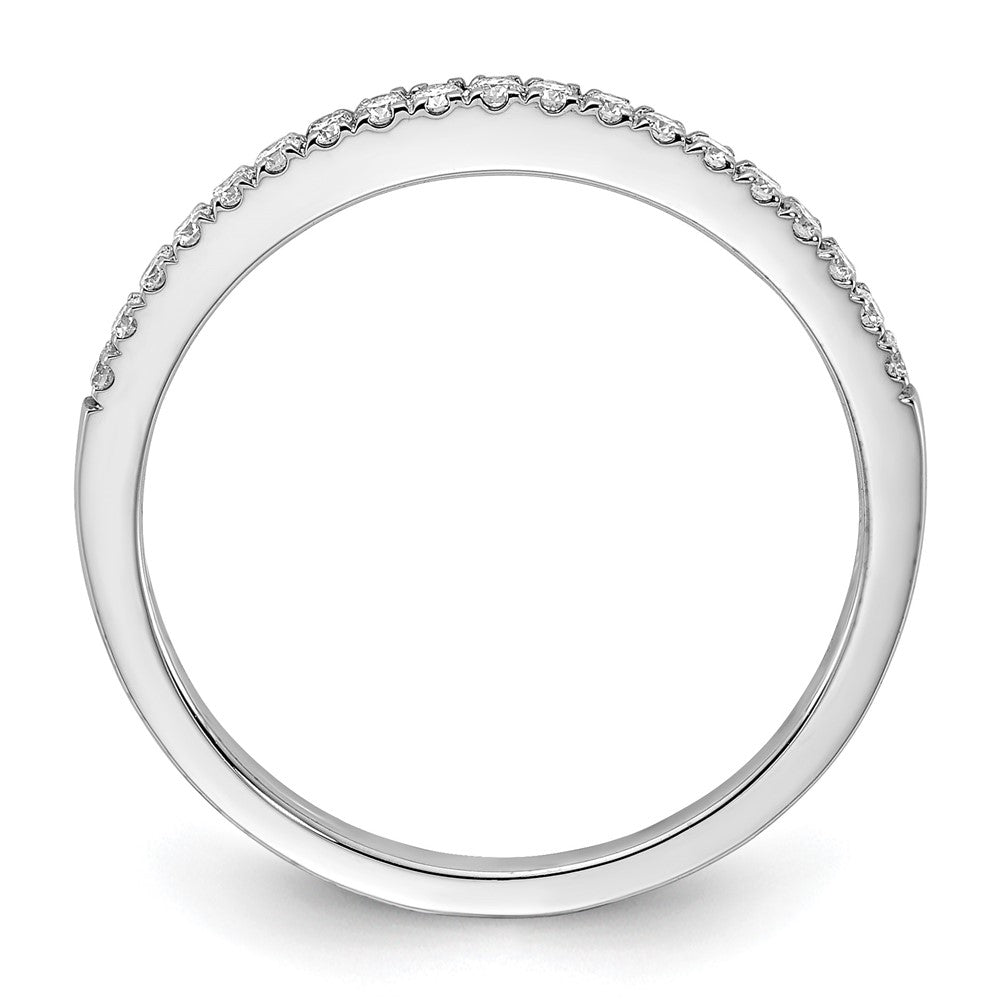 14k White Gold 1/5 carat Diamond Complete Wedding Band