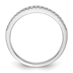 14k White Gold 1/5 carat Diamond Complete Wedding Band