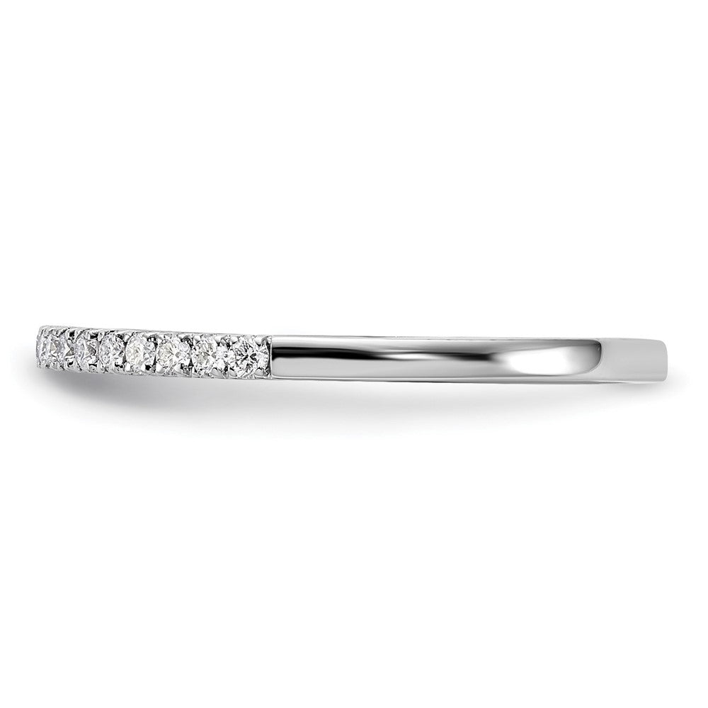 14k White Gold 1/5 carat Diamond Complete Wedding Band