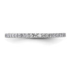 14k White Gold 1/5 carat Diamond Complete Wedding Band
