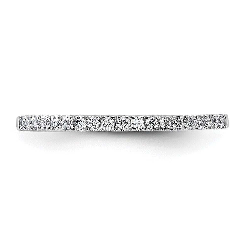 14k White Gold 1/5 carat Diamond Complete Wedding Band