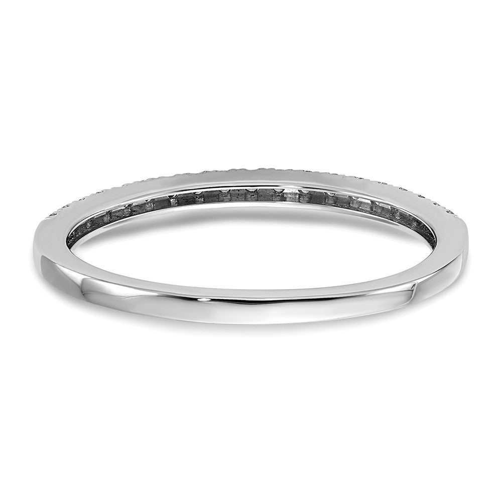 14k White Gold 1/5 carat Diamond Complete Wedding Band