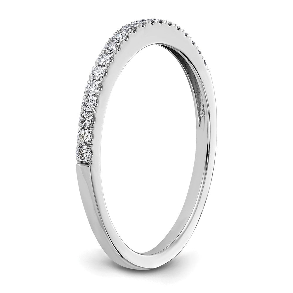14k White Gold 1/5 carat Diamond Complete Wedding Band