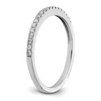 14k White Gold 1/5 carat Diamond Complete Wedding Band