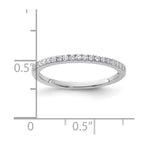 14k White Gold 1/5 carat Diamond Complete Wedding Band